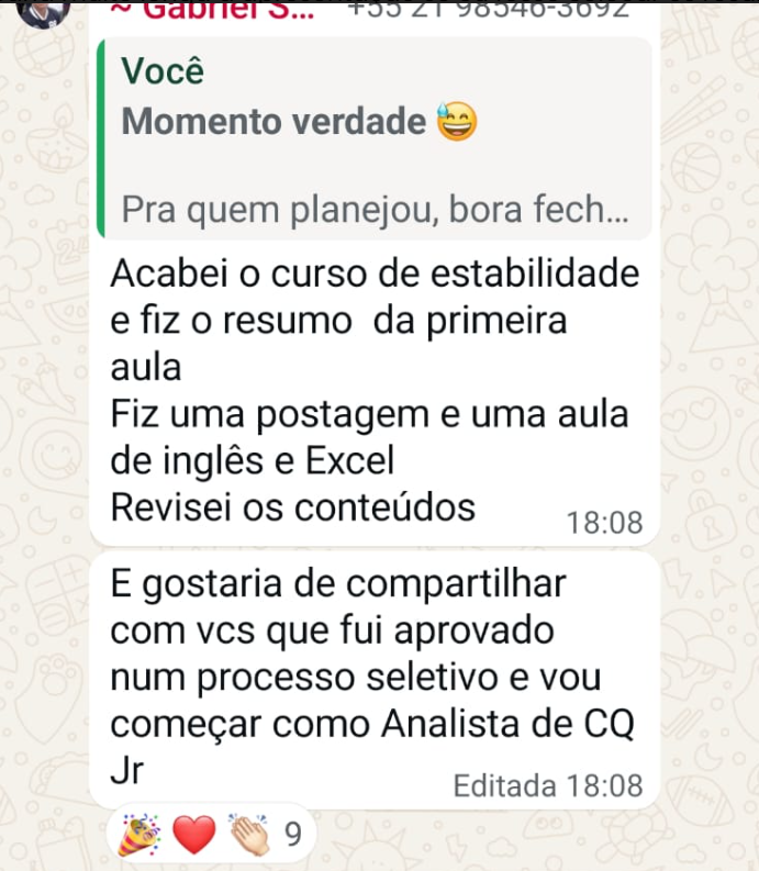 Depoimento real de aluno do Mapa do Analista